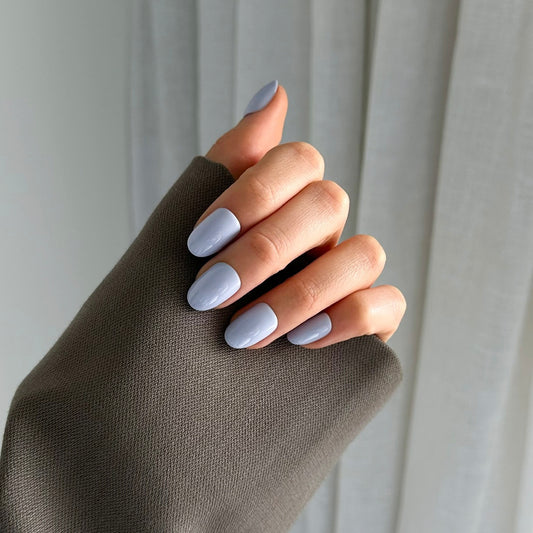 Baby Blue Oval (gel)