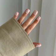 White Swirl Extra Short