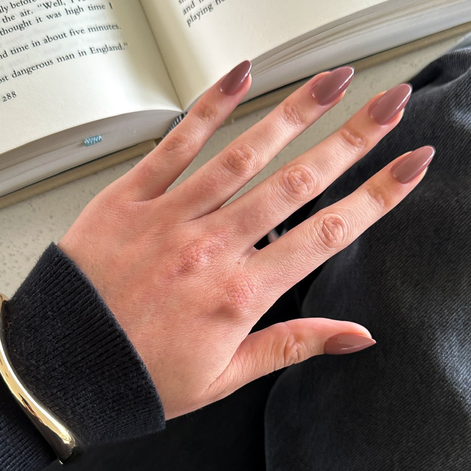 fake nails light brown 