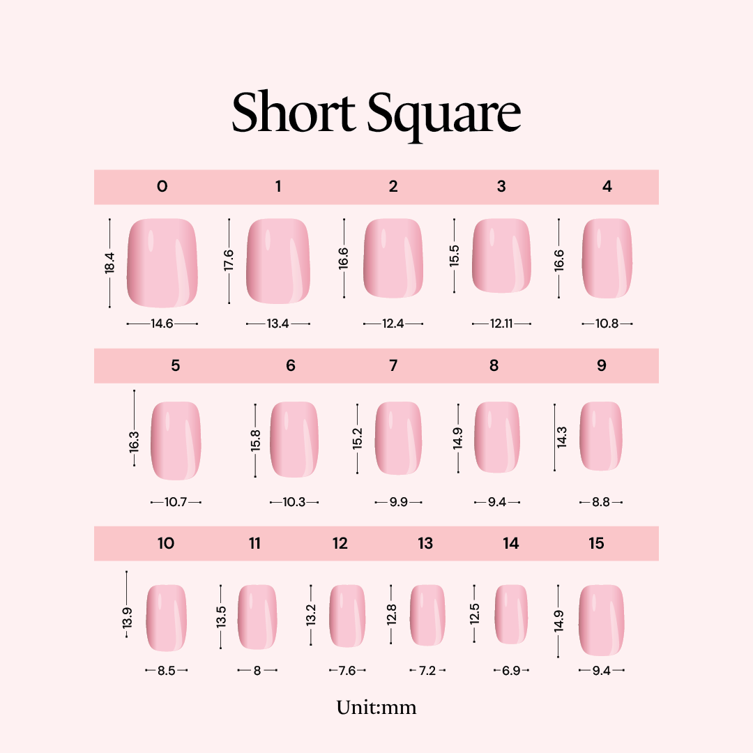 Ombre square (gel)